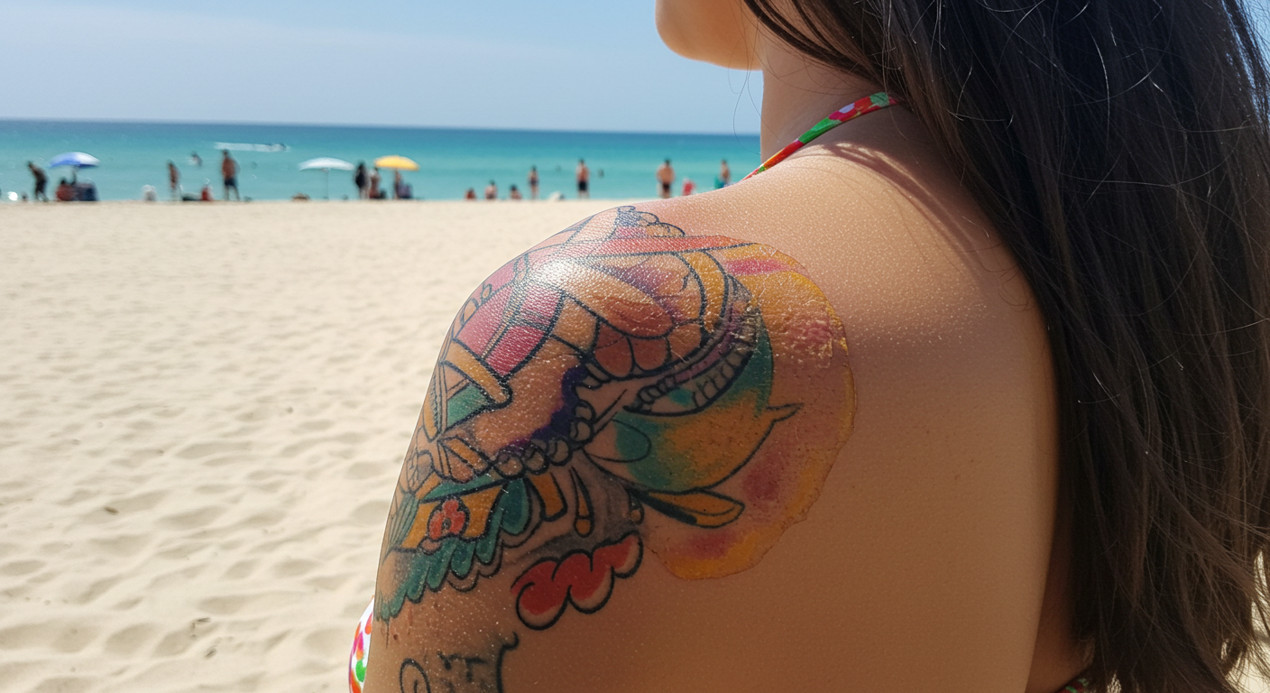 how long your tattoo take s before you swim